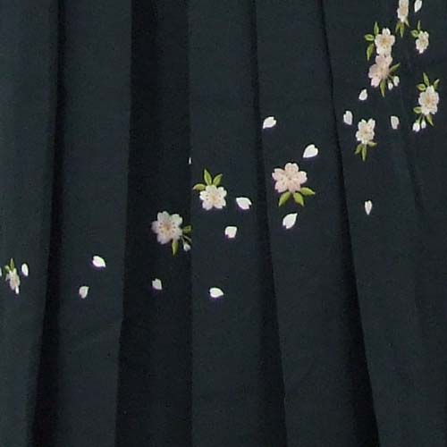 卒業袴(グリーン地・毬、花)