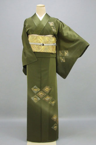 訪問着[紫色に辻が花模様]
