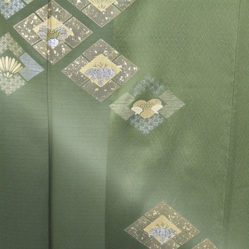 訪問着[紫色に辻が花模様]