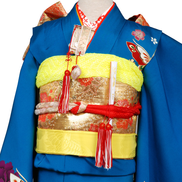 七歳祝い着セット 花・蝶