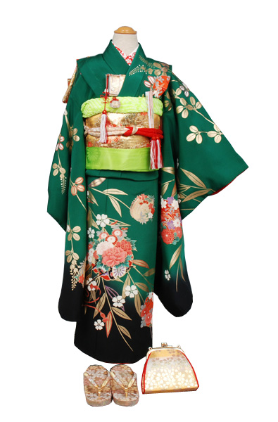 七歳祝い着セット 花・手まり