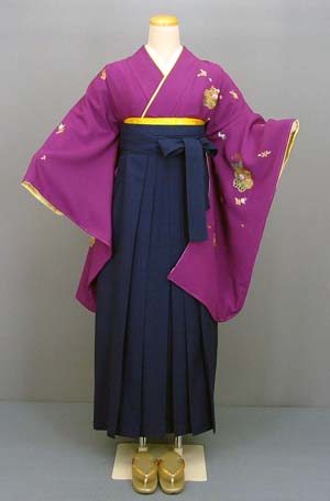 中振袖(紫・花)