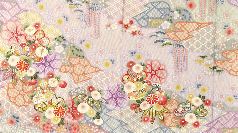 振袖(白地・菊)
