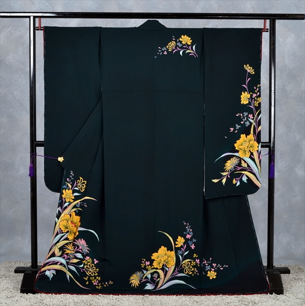 振袖(鉄紺・花)