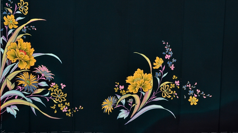 振袖(鉄紺・花)