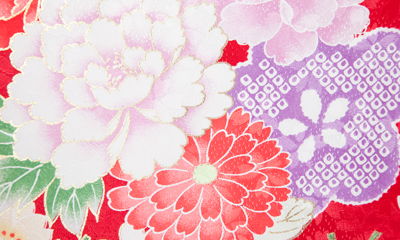 卒業袴(赤・花)