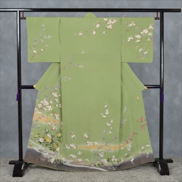 訪問着(若草・さくら)