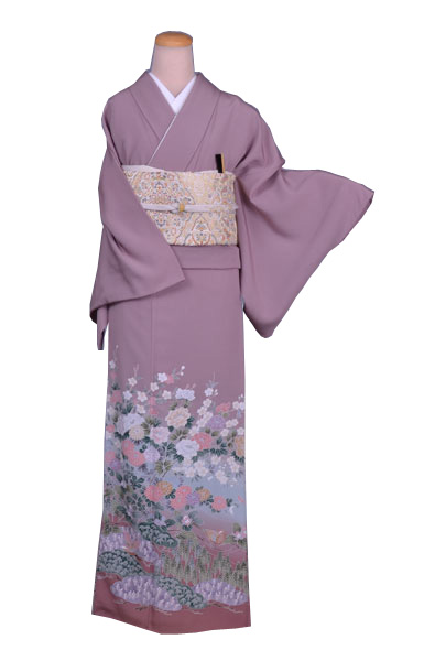 [t]色留袖[菊・桜]