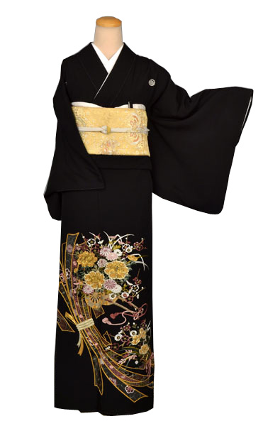 黒留袖[のしめ・花車]