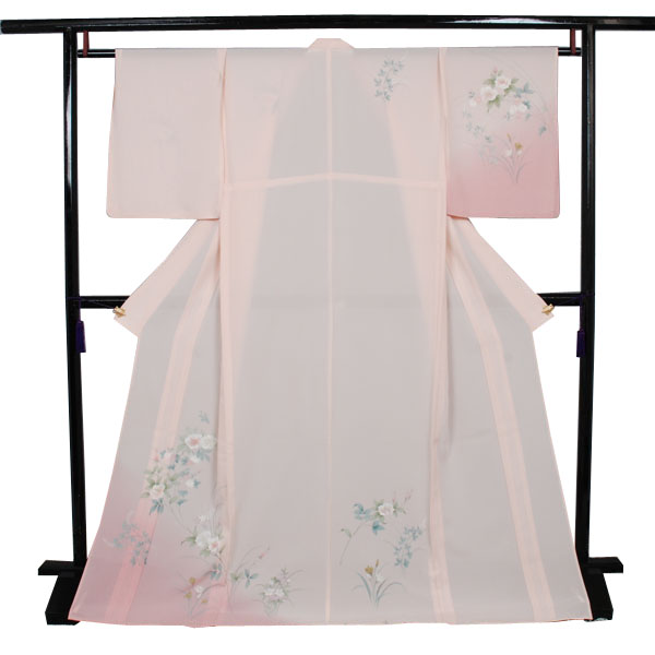 絽付け下げ(ピンク・秋草)