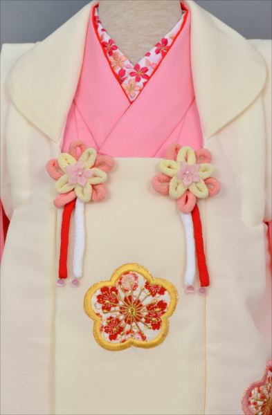 三歳祝着【桜色にクリーム】