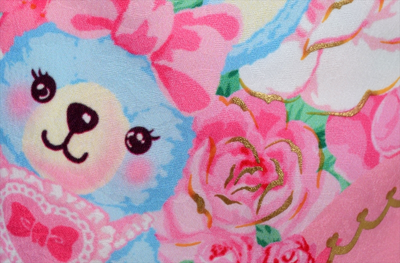 七歳祝着【うさぎ・薔薇・苺】