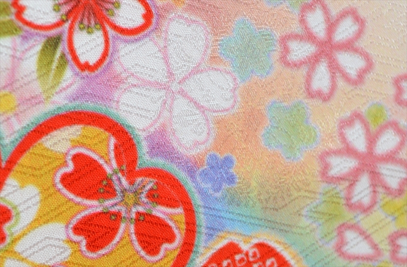七歳祝着【純白に花々】