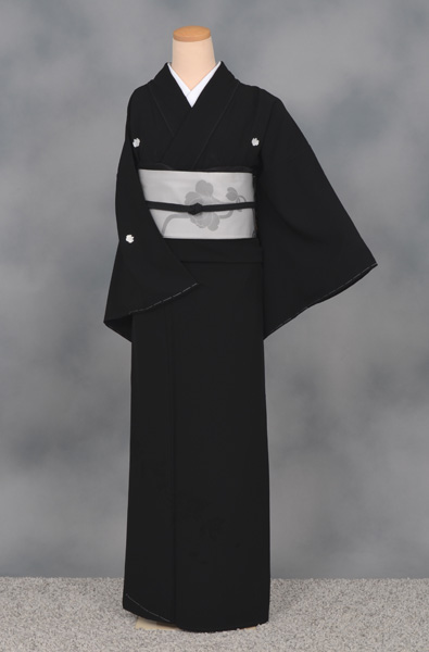 【上書き】黒喪服+色喪帯 [重い略礼装(袷) ]