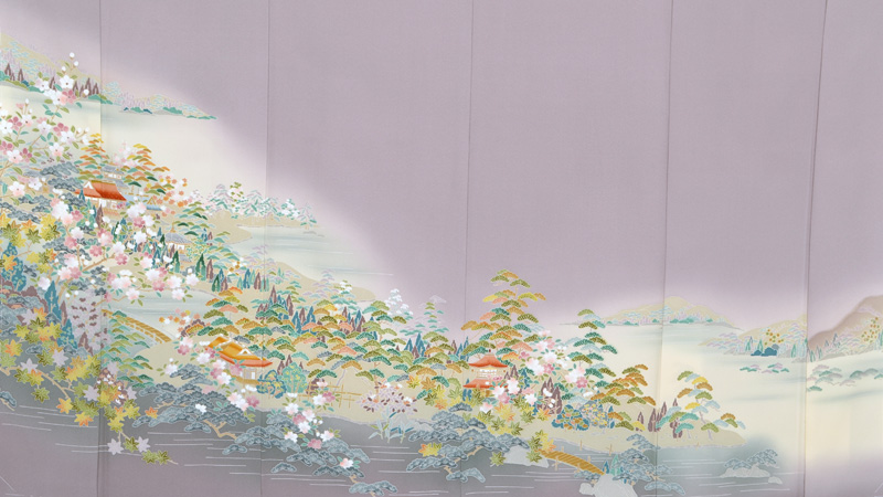 色留袖〔加賀友禅調〕