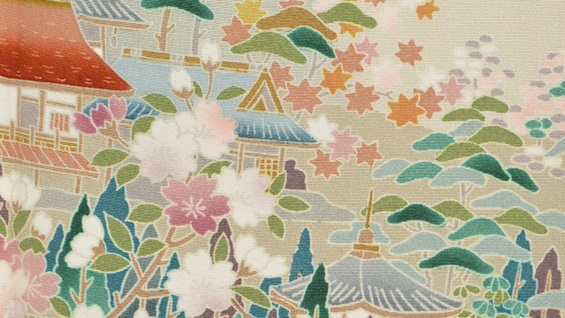 色留袖〔加賀友禅調〕