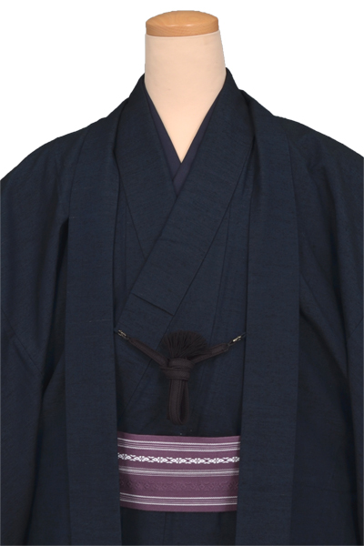 紬アンサンブル(濃紺無地)